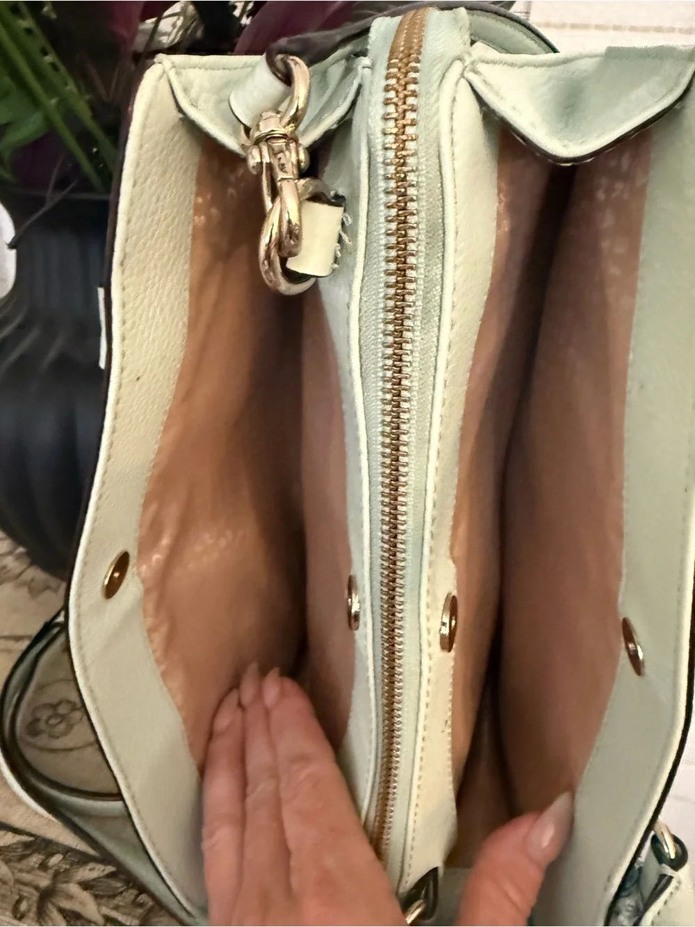 kate spade Mint Green Pebble Leather Satchel